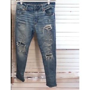 American Eagle Airflex+ Athletic Skinny Mens Size 30X32 Jeans Blue Denim Casual